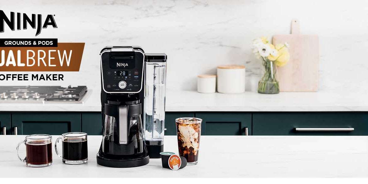 Ninja CFP201 DualBrew System 12-Cup Coffee Maker, Single-Serve for Grounds & K-Cup Pod Compatible, 3 Brew Styles.