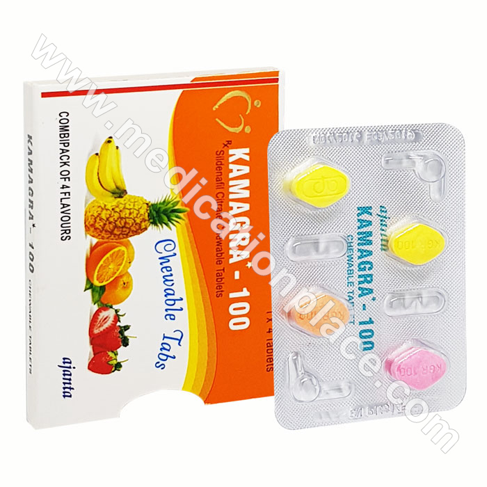 Kamagra chewable 100 Mg Tablets | Sildenafil 100mg | 10% Off
